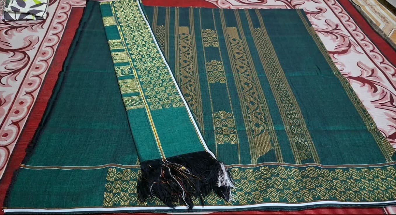 Stelan Uis Karo Hijau Toska Elegan