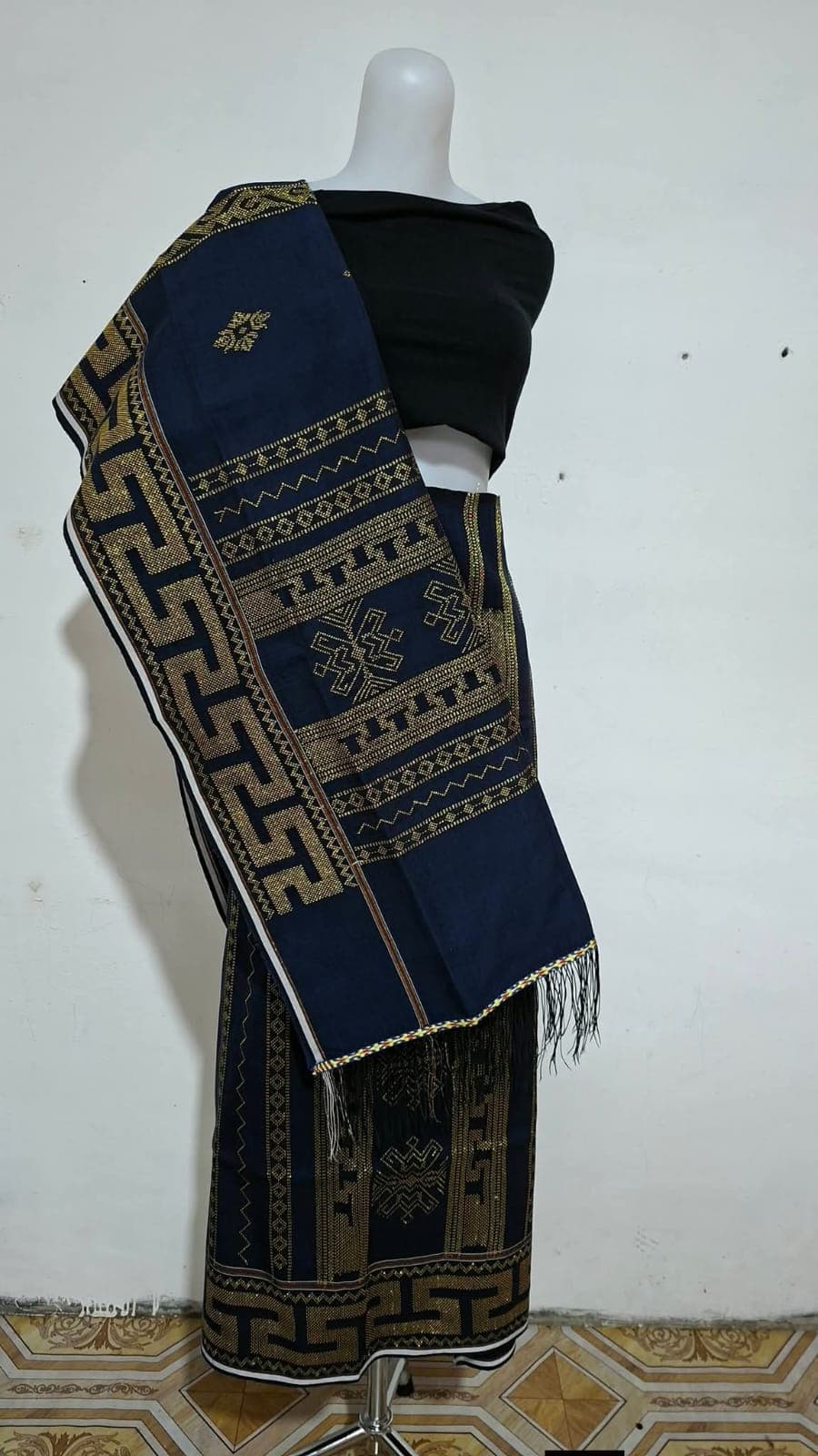 Stelan Uis Karo Biru Navy Premium